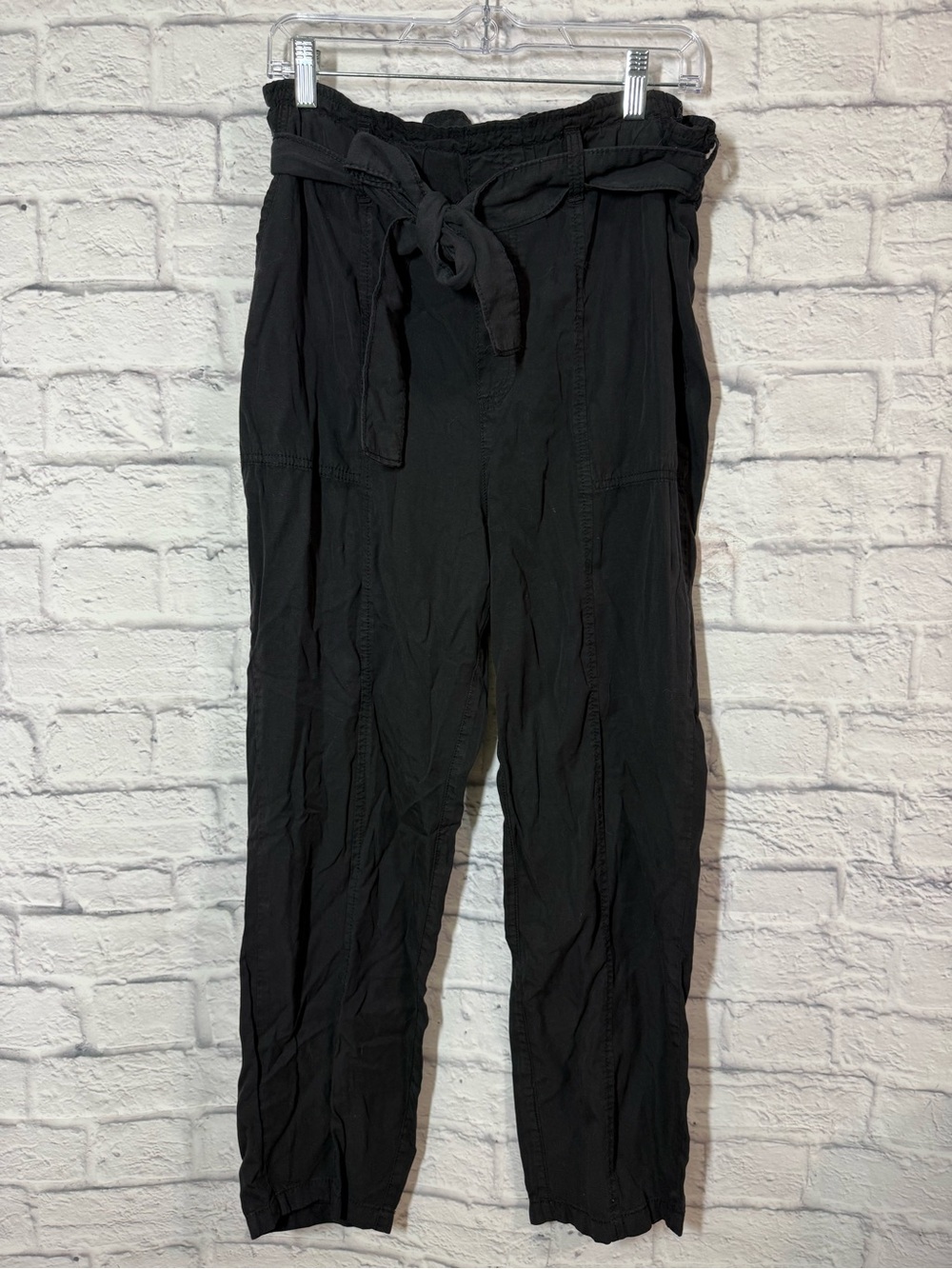 Social Standard NWT Black Paperbag Tie-Waist Pants, Large